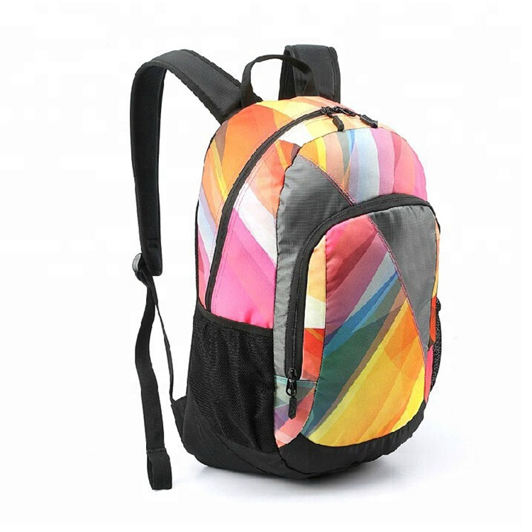   Mehrfarbig bedruckter Teenager-Rucksack 