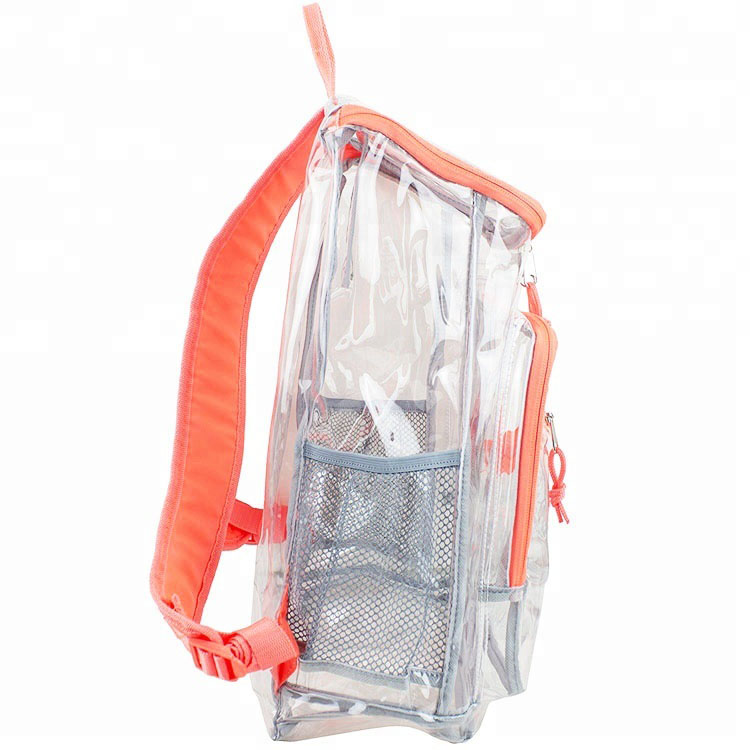   Wasserdichter Schulreiserucksack aus klarem PVC 