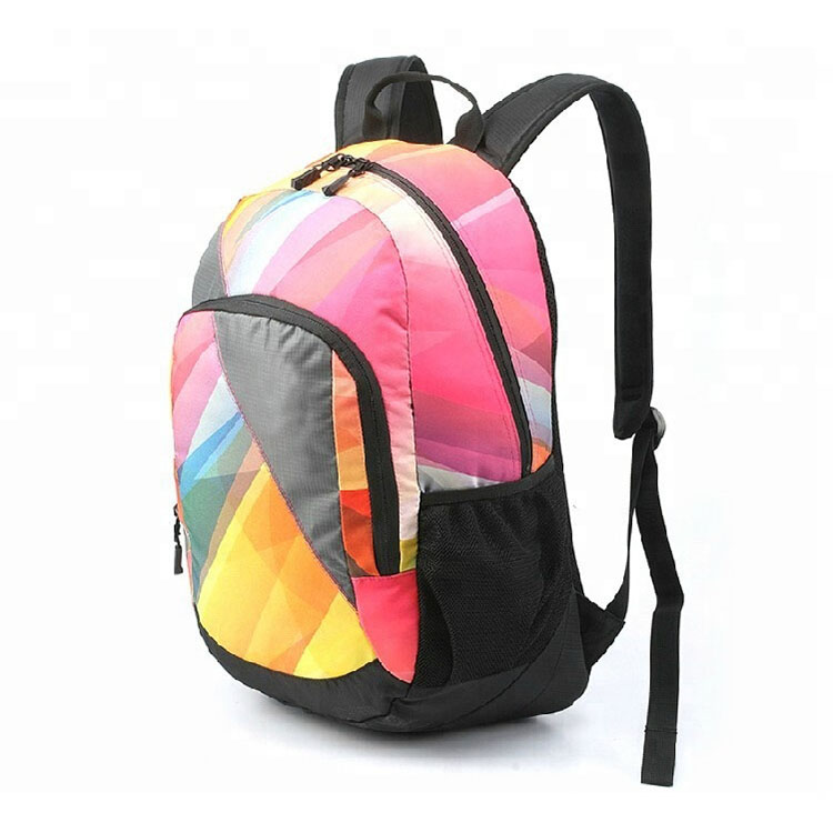   Mehrfarbig bedruckter Teenager-Rucksack 