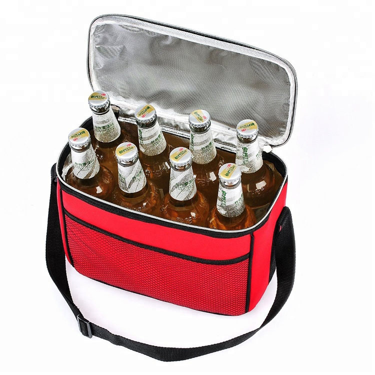 Rote 600D Outdoor-Reise Frozen Beer Kühltasche