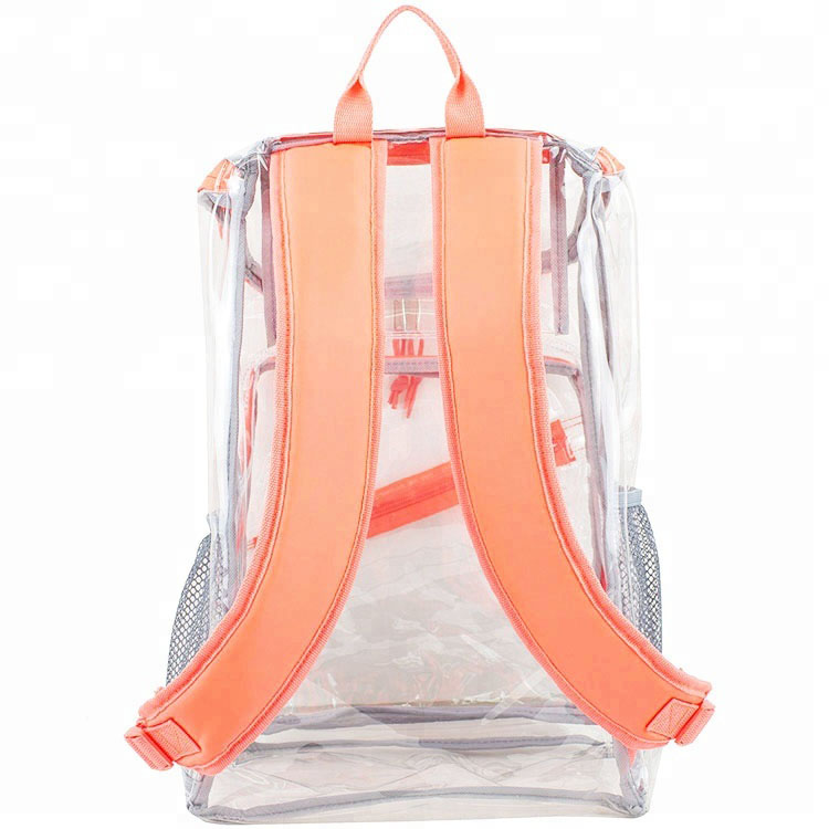   Wasserdichter Schulreiserucksack aus klarem PVC 